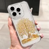 Yingkaida Maska za mobilni telefon iPhone 16 Pro Max, Providno-zlatna