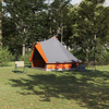 Tipi šator s krovom Siva i narančasta 400 x 346 x 250 cm taft