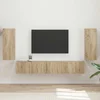 Set TV komoda 4 pcs Sonoma hrast Konstruirano drvo