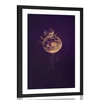 Plakat s paspartujem planet volka - 20x30 no frame