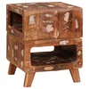 vidaXL Konec mize večbarvno 40 x 40 x 49 cm trden predelan les
