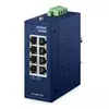 PLANET IP30 Compact size Industrial IGS-800T-PN Brez upravljanja Gigabit Ethernet (10/100/1000) Modra