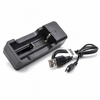 Polnilec za baterije Li-Ion 18500/18650/14500/18350, MicroUSB