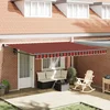 Tenda na uvlačenje narančasto-smeđa 4,5x3 m tkanina i aluminij