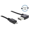 Delock USB 2.0 priključni kabel [1x USB 2.0 - 1x USB 2.0 Mini-B] 1m črn Pozlačeni konektorji DeL
