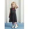 Otroška bombažna obleka Mini Rodini Arrowed heart črna barva, 2525010799