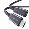 Stouchi USB-C podaljšek 2 m – moški/ženski kabel (2 kosa) – bel