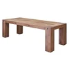 Casa Padrino Country Style Solid Wood Dining Table Brown - Various Sizes - Dining Room Furniture
