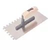 Gleterica Rostfrei, nazubljena 10x10mm, kratka osnova drvena drška