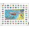 LARSEN Angleška učna ura Puzzle 3 - 70 kosov