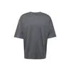 Trendyol Anthracite Basic 100% Cotton Oversize/Wide-Fit Short Sleeve T-Shirt