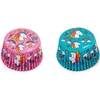 Decora SAMOROG MODRO-ROZA modelčki za mafine 50x32mm 36 kosov Samorog