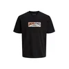 Jack & Jones Junior Majica oranžna/črna/bela