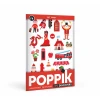 POPPIK Edukativni poster s nalepnicama Mini otkrića: Crvena boja