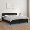 Krevet s oprugama i madracem crni 160 x 200 cm od umjetne kože