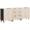 Kreveta 3 pcs Finš bijelog pranja 180 x 33 x 75 cm