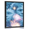 Plakat virtualna misel - 30x45 silver