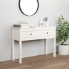 Konzolni stol bijeli 100x35x75 cm od masivne borovine