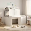 Krevet s Tunnels 4 pcs Artisian hrast i bijela