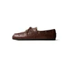 L37 HANDMADE SHOES Mokasini SLOW LIFE pikčasto rjava