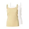 ONLY Top ONLSOFIE pastelno rumena / bela