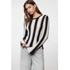 Trendyol Black Cotton Color Blocked Fine Knitwear Sweater