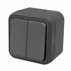 Commel serijski nadgradni prekidač 10a,250v ip55, antraci ( c043-105 )