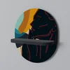 shumee SILHOUETTE SONATA Ovalna polica črna