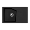 Metalac X Granit- Linea plus Usadna sudopera, Crna, fi 90, 780×500 mm