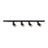 Spot svetiljka za šinski sistem TRACER 4x GU10/10W/230V, 1 m, crna