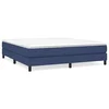 Vidaxl Posteljni okvir z vzmetmi moder 180x200 cm blago