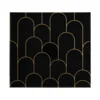 Nikcorp Samolepilne vinilne stenske nalepke za kuhinjo in kopalnico, črne mat ploščice, 30 x 30 cm, vodoodporne, set 10 kosov (0,9 m2)