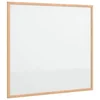 Vidaxl Magnetna bela tabla z okvirjem iz masivnega borovega lesa 60 x 55 cm
