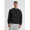 Mens hoodie without hood Fluffy black