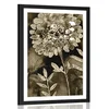 Plakat s paspartujem čudovite rože v sepia varianti - 40x60 white