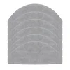 INF Nadomestne krpe za mop, združljive z robotskim sesalnikom Xiaomi — 6 kosov pralnih mikrovlaken, siva, 27,5 cm x 12 cm, (5000286217)