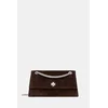 Usnjena torbica Tory Burch Kira Turnlock