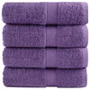 Vidaxl vidaXL Premium brisače SOLUND, 4 kosi, vijolične, 30 x 30 cm