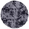 Vidaxl Visoka košata preproga NAVARRA temno siva 200x200 cm poliester