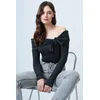 Trend Alacati Stili Ženska bluza Alc-X14558, Tamnosiva