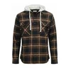 Radwa Srajca Mens flannel with hooddie rjava