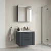 HANAH HOME Kupatilski ormarić sa umivaonikom i ogledalom (2 komada) Bari 65 v2 228
