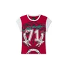 Ed Hardy Majica Roaring Tiger svetlo modra/rdeča/črna/bela