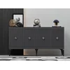 HANAH HOME Komoda Midas Anthracite Silver