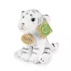Plišasti beli tiger sedeč 15 cm EKO-PRIJAZEN