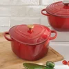 Brandani Cocotte rdeča kozica 33x24xh18cm/4l/srce/indukcija/ghiza, (5000267300)