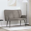 vidaXL Kavč za 2 osebi Taupe 115 x 61 x 87 cm blago