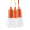 Sollux SL.0585 - Narandžasti luster na sajli DIEGO 3xE27/60W/230V