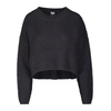 Womens wide oversize sweater black