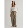 Trendyol Khaki Elastic Waist Fabric Pull On Jogger Pants Trousers